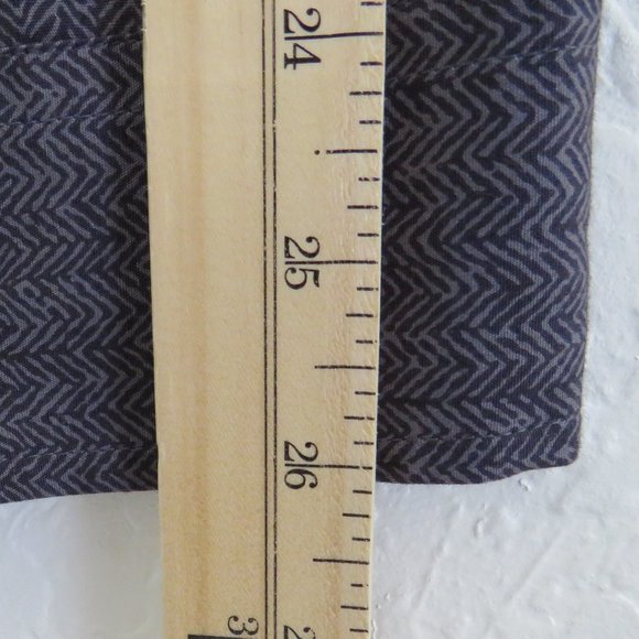 Alfani* Men's‎ Long Sleeve Button Down Curved Hem Zig Zag Design Shirt~ Large - Picture 9 of 12